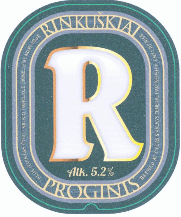 Prekės ženklas: R RINKUŠKIAI PROGINIS